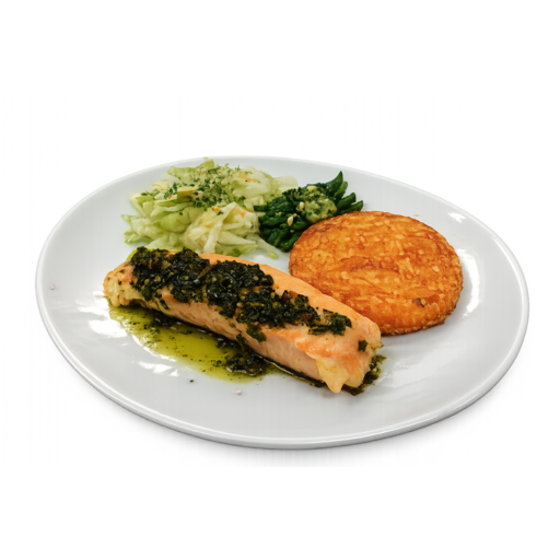 Pavé de saumon sauce vièrge